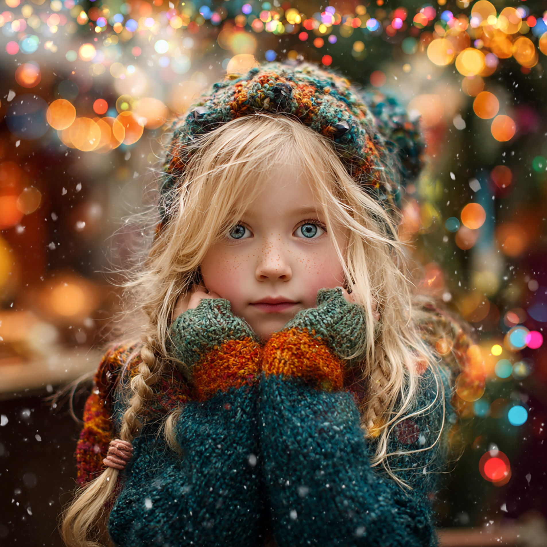 Christmas Colourful Lights- Digital Overlays - Image 7