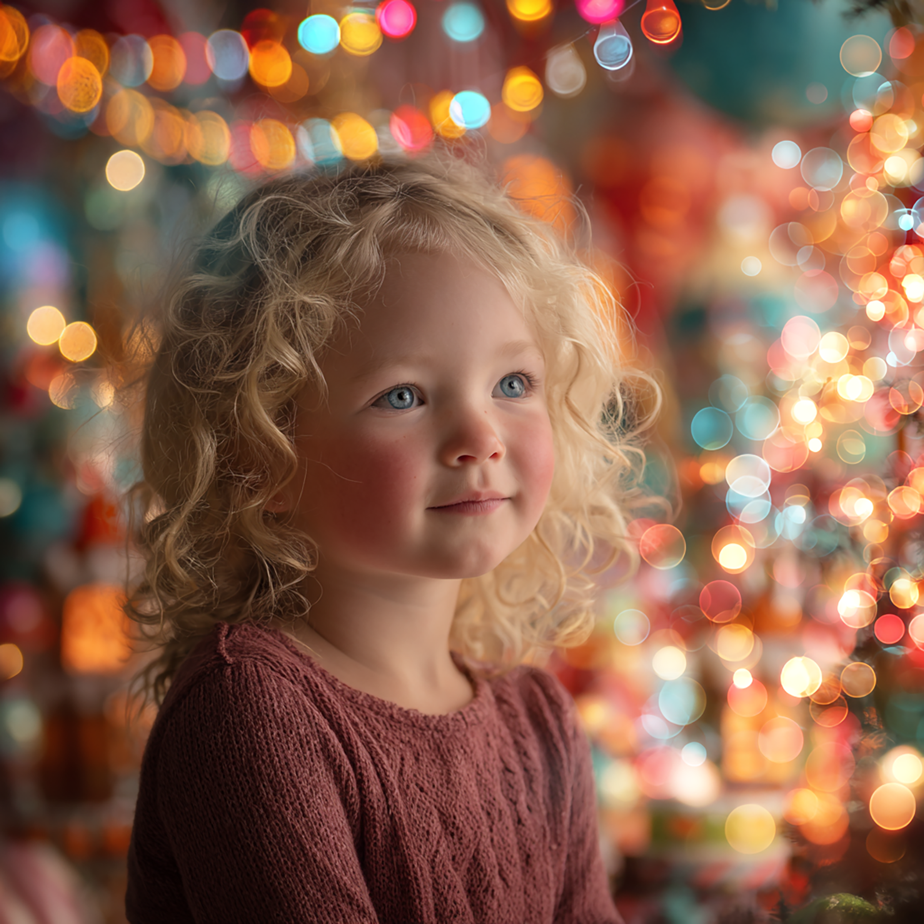 Christmas Colourful Lights- Digital Overlays - Image 9