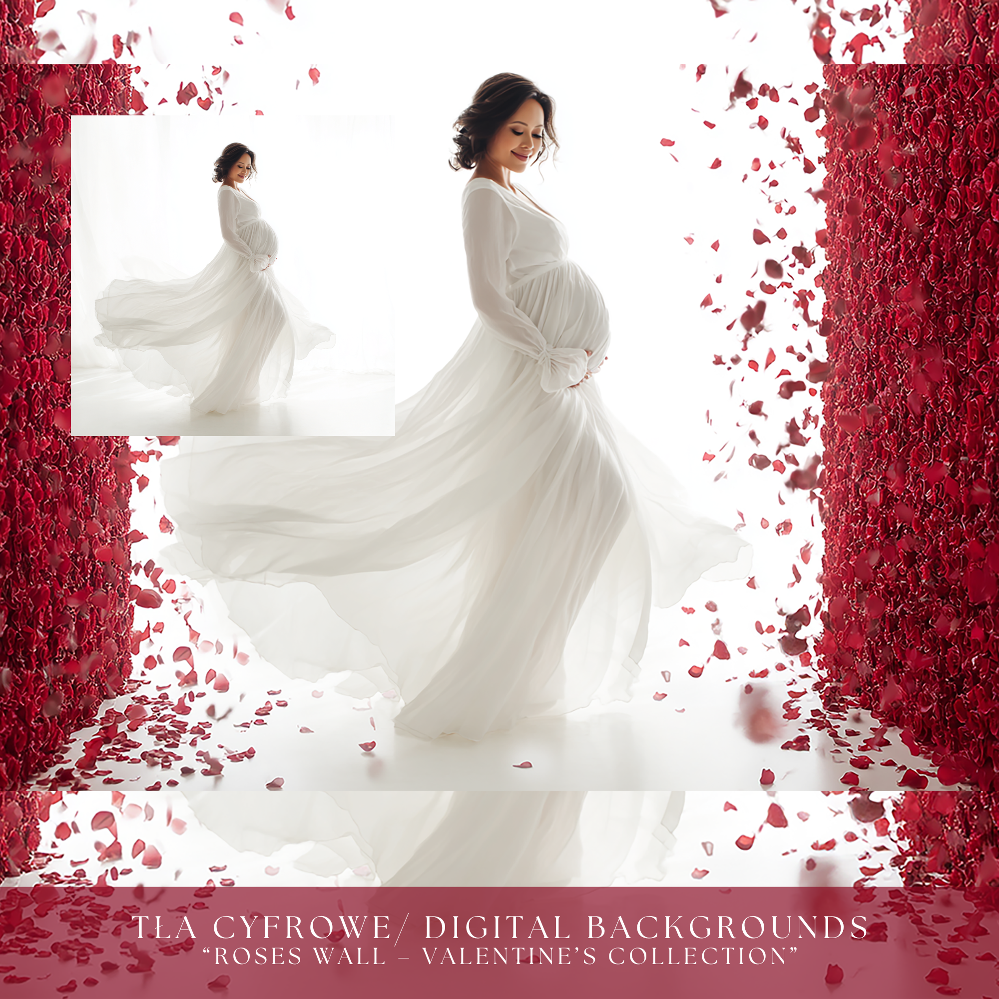 Roses Wall – Digital Backgrounds - Image 3