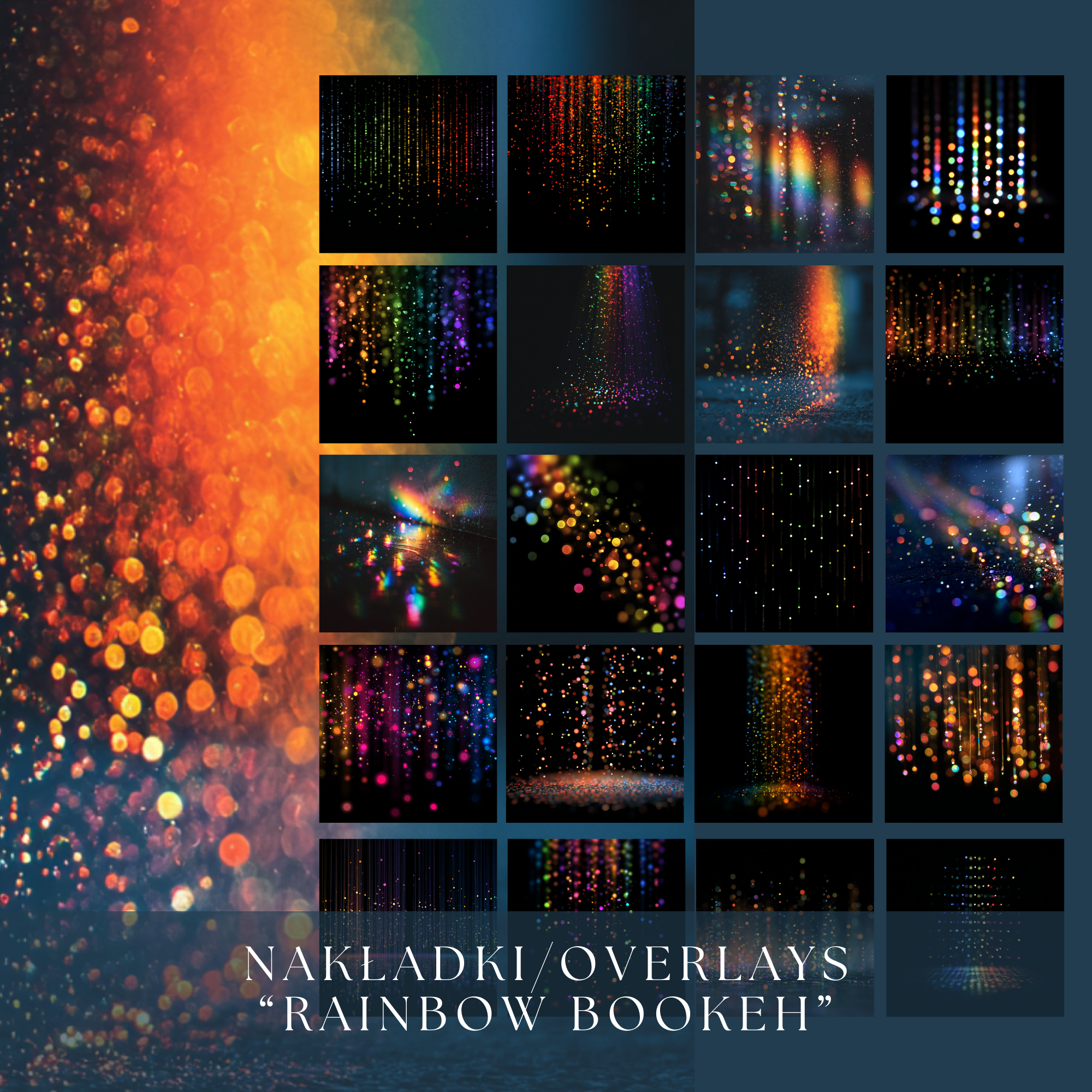 Rainbow Bookeh – Digital Overlays - Image 3