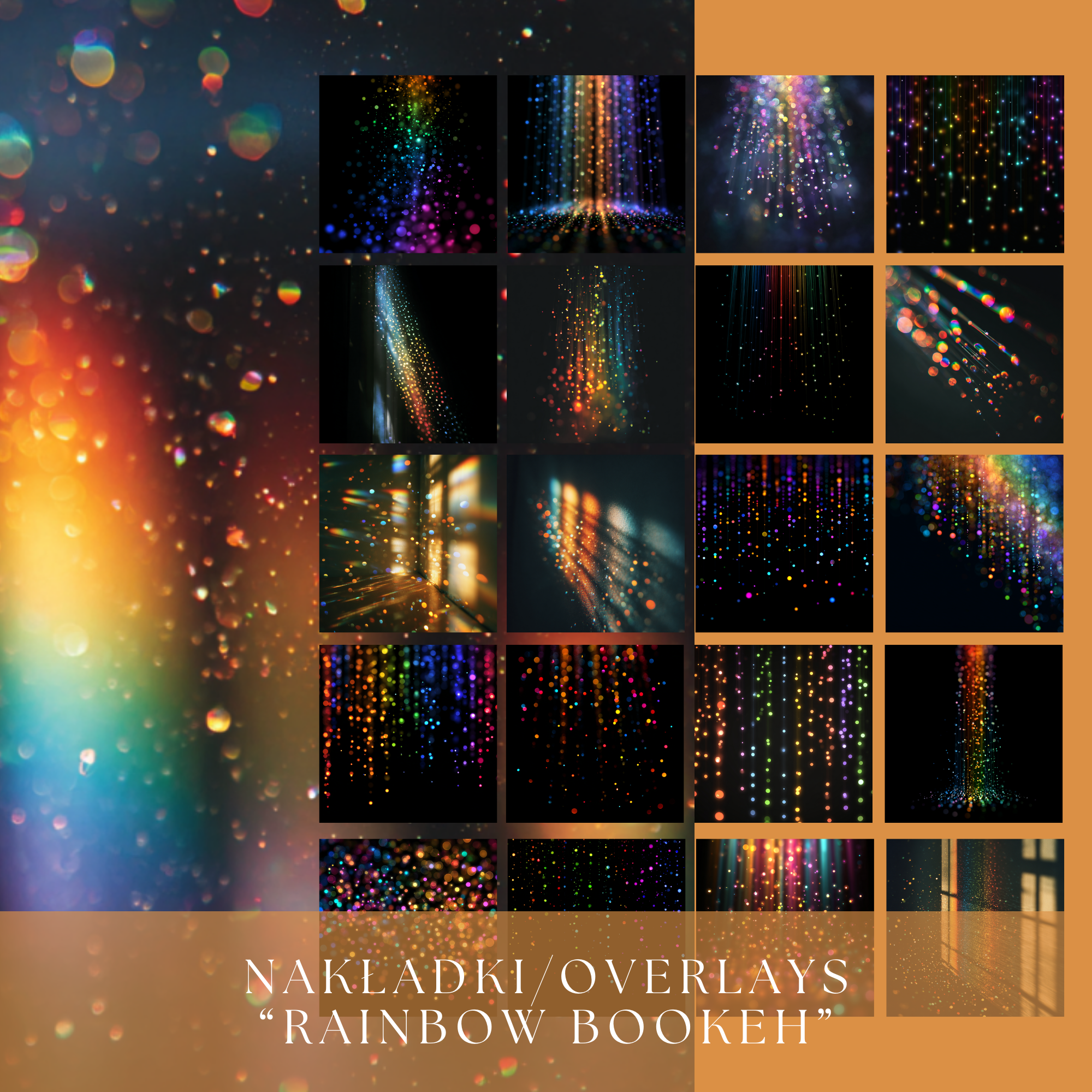 Rainbow Bookeh – Digital Overlays - Image 4